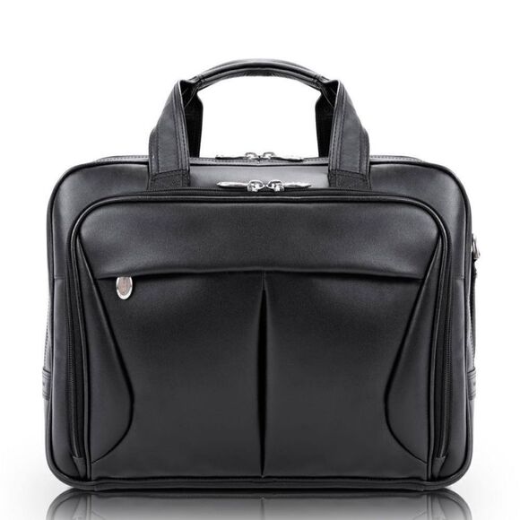 McKLEIN Pearson Leather 17 in.Exp Double compartment Laptop Briefcase bag $480 - Picture 3 of 16